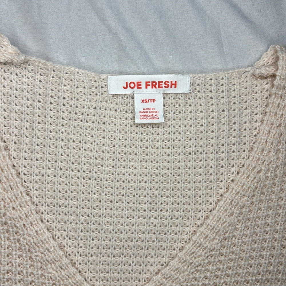 Joe fresh pink v-neck cardigan size XS - Picture 2 of 6